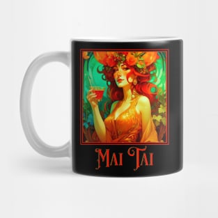 Art Nouveau Mai Tai Mug